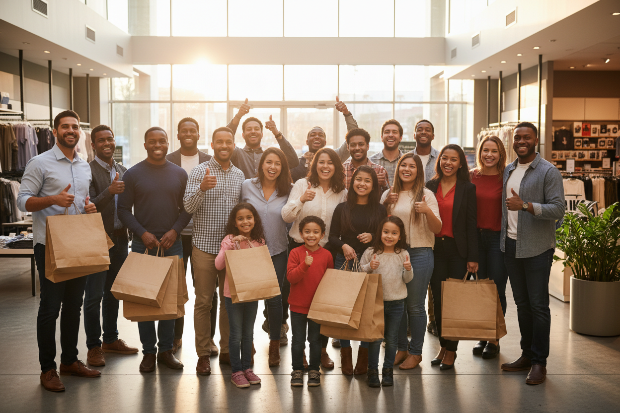 des clients satisfaits et hereux